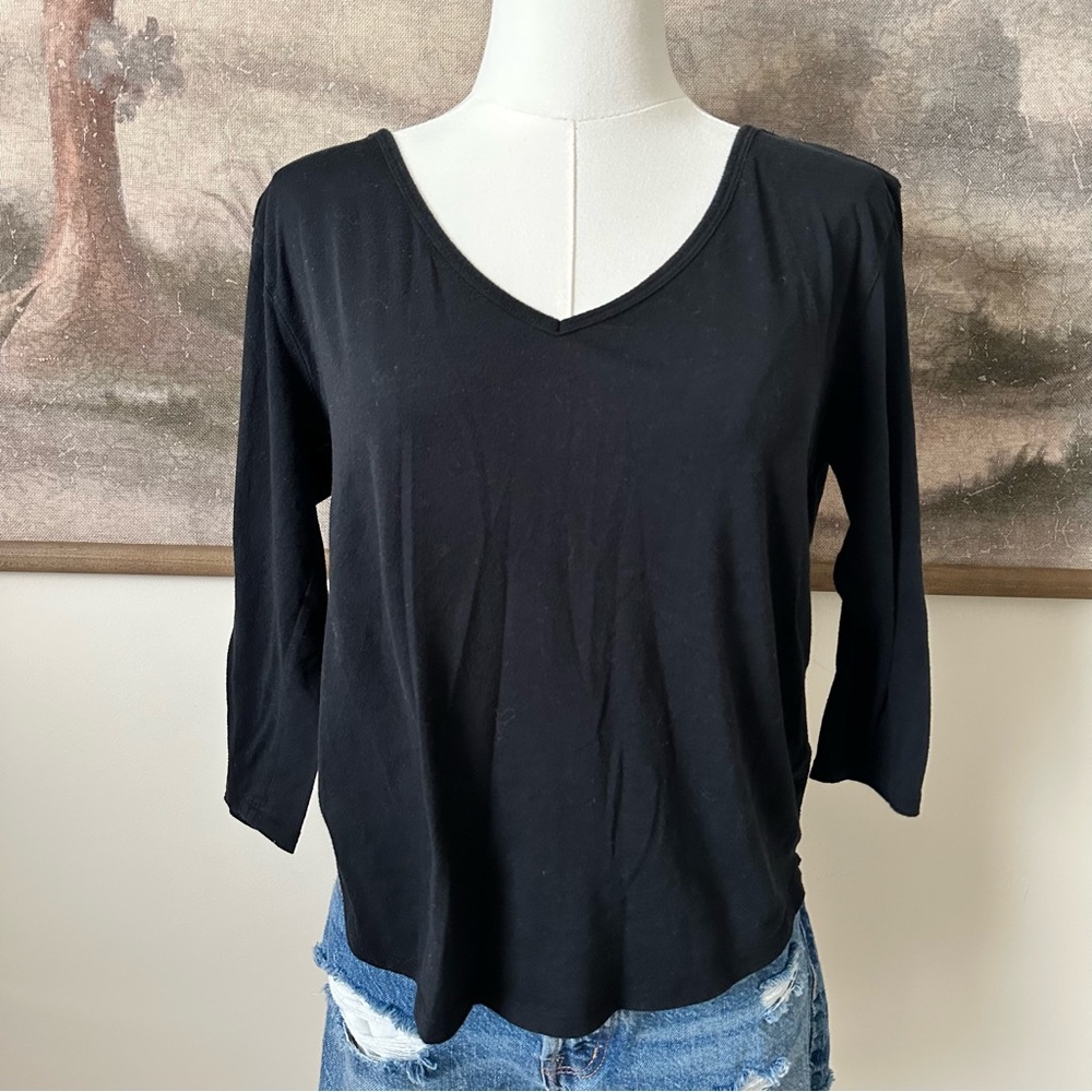 Victoria's Secret Classic Black Long Sleeve Tee